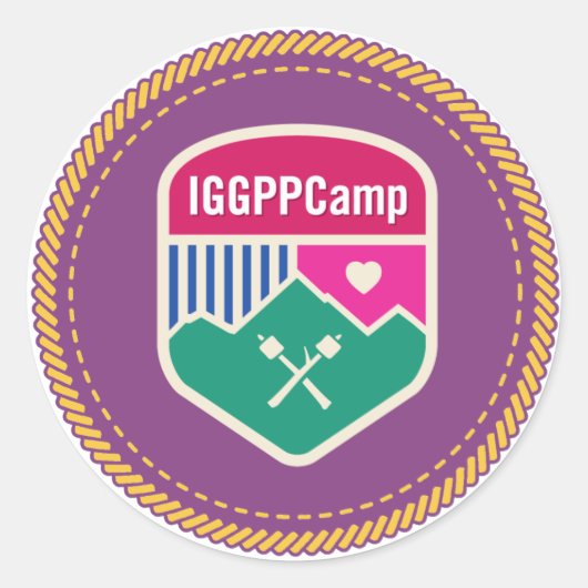 Rond Sticker de Badge IGGPPCamp (Devant)