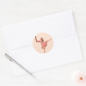 Rond Sticker de ballet Nutcracker (Enveloppe)