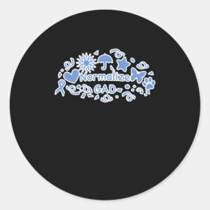 Rond Sticker de banalisation de gad (bleu)