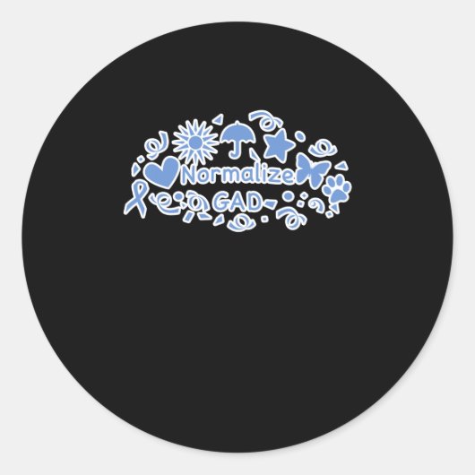Rond Sticker de banalisation de gad (bleu) (Devant)