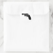 Rond Sticker de bascule noir sur blanc (Sac)