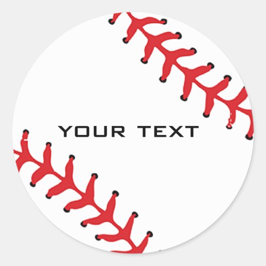 Rond Sticker de baseball (Devant)