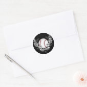 Rond Sticker de baseball (Enveloppe)