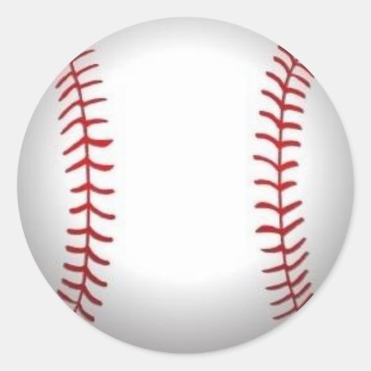 Rond Sticker de baseball (Devant)