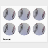 Rond Sticker de baseball (Feuille)