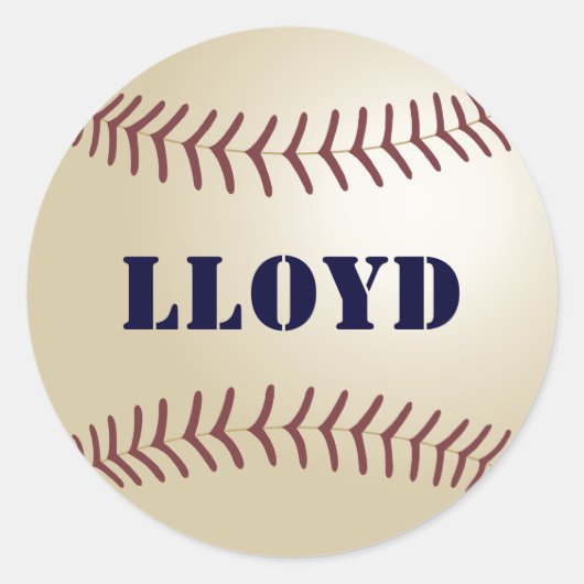 Rond Sticker de baseball Lloyd / Sceau (Devant)
