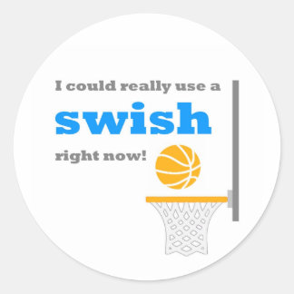 Rond Sticker de basketball