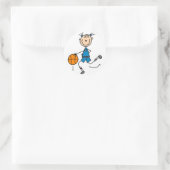 Rond Sticker De Basketball (Sac)