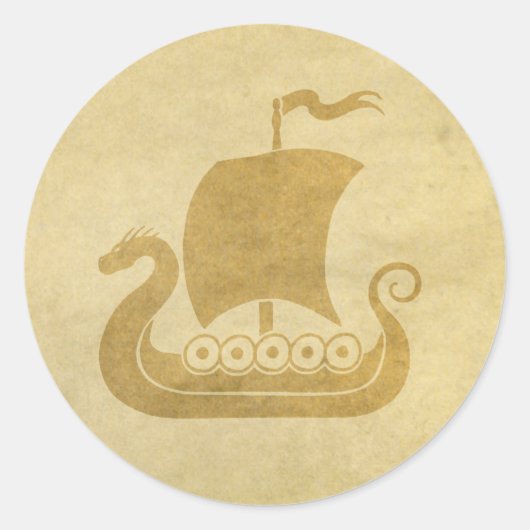 Rond Sticker de bateau dragon (Devant)