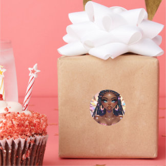 Rond Sticker de beauté Rainbow