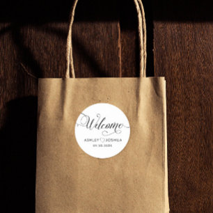 Rond Sticker de bienvenue Tags pour Guest Hotel Welcome