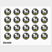 Rond Sticker de bon emploi personnalisable pour chat me (Feuille)