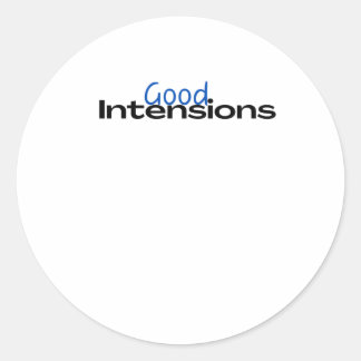 Rond Sticker de bonnes intentions