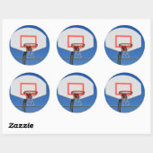 Rond Sticker de but de basket-ball (Feuille)