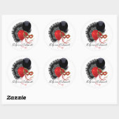 Rond Sticker de cabaret (Feuille)