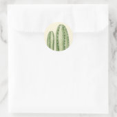 Rond sticker de cactus mexicain Fencepost (Sac)