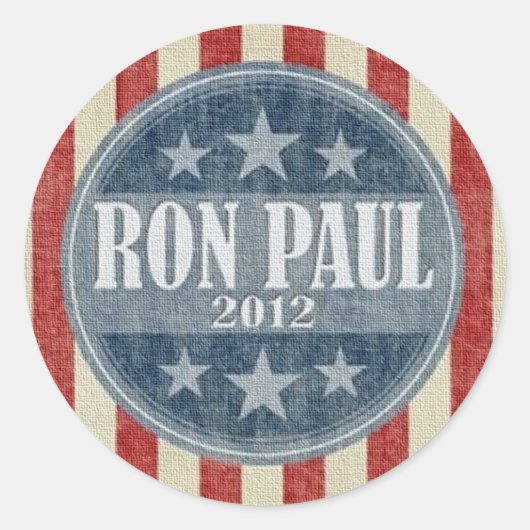 Rond Sticker de campagne Ron Paul 2012 (Devant)