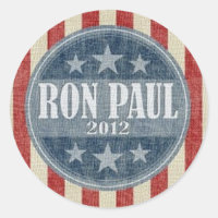 Sticker de campagne Ron Paul 2012