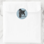 Rond Sticker de caniche (Sac)