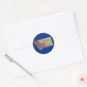 Rond Sticker de carte Montana (Enveloppe)