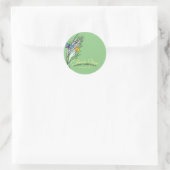 Rond Sticker de champs papillon (Sac)