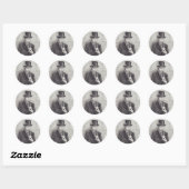Rond Sticker de chapeau Mad Alice au pays des merveille (Feuille)