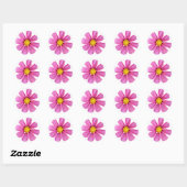 Rond Sticker de chimie des fleurs (Feuille)