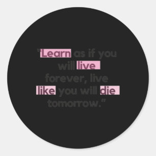 Rond Sticker De Citation Motivationnel Et Inspirant