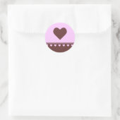 Rond Sticker de coeur (Sac)
