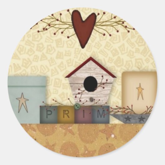 Rond Sticker de collection primitive (Devant)