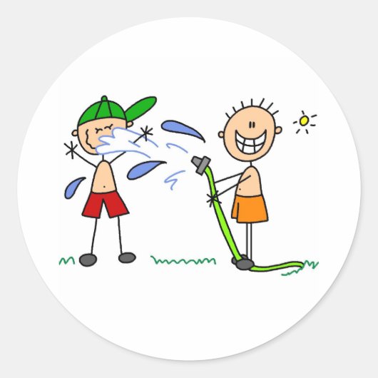 Rond Sticker de combat à tuyau d'été (Devant)