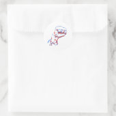 Rond Sticker de combat Trump (Sac)