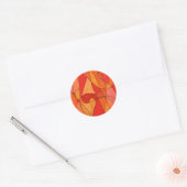 Rond Sticker de conception abstrait "Hot Spot" (Enveloppe)