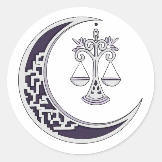 Rond Sticker de conception de logo