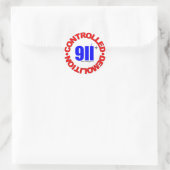 ROND STICKER DE CONSPIRATION 911 (Sac)