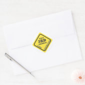 Rond Sticker de construction d'anniversaire (Enveloppe)