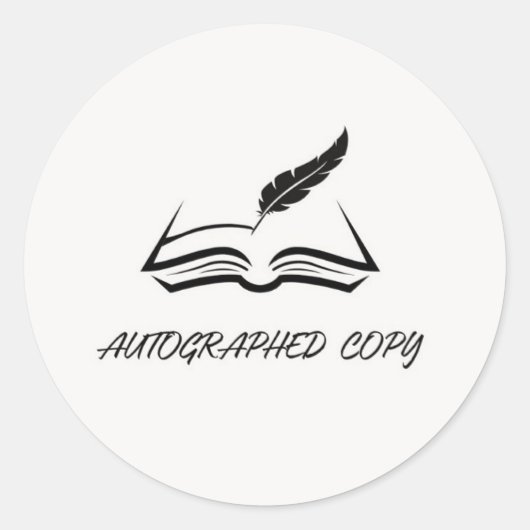 Rond Sticker de copie autographié (Devant)