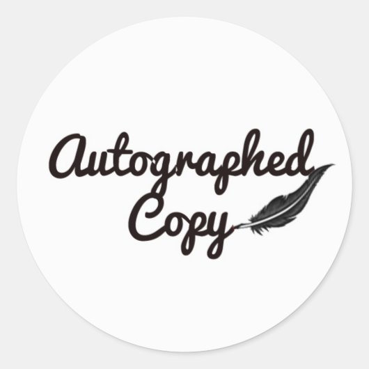 Rond Sticker de copie autographié (Devant)