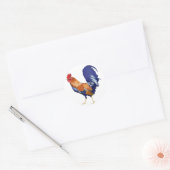 Rond Sticker de coq (Enveloppe)