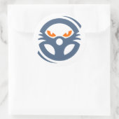 Rond Sticker de course mode bête (Sac)