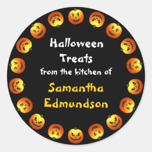 Rond Sticker de cuisine Circle O'Jack O'Lanterns