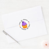 Rond Sticker de cuisine Halloween Cupcake - SRF (Enveloppe)