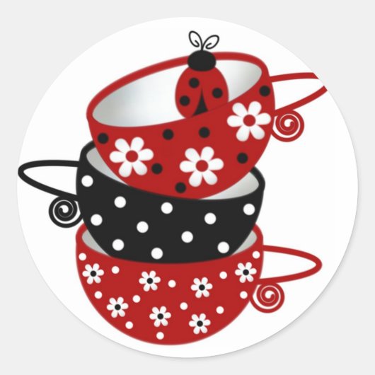 Rond Sticker de cuisine Ladybug - SRF (Devant)