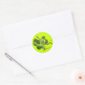 Rond Sticker de danse Shamrock Irish Jig (Enveloppe)