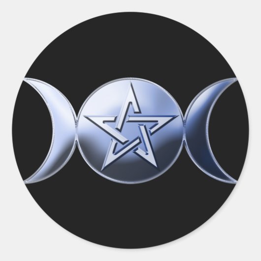 Rond Sticker de déesse lunaire (Devant)