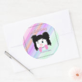 Rond Sticker de dessin animé "Moushi" (Enveloppe)