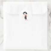 Rond Sticker de dessin Ayn Rand (Sac)