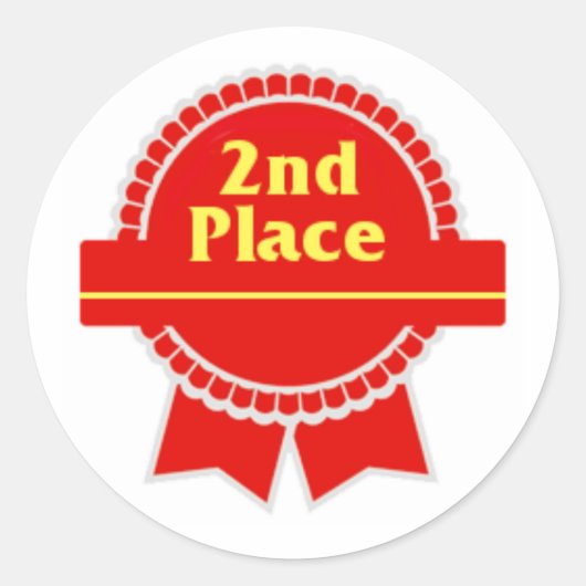 Rond Sticker de deuxième place (Devant)