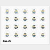 Rond Sticker de devis de grande motivation (Feuille)