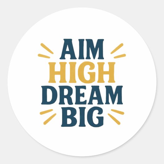 Rond Sticker de devis de grande motivation (Devant)